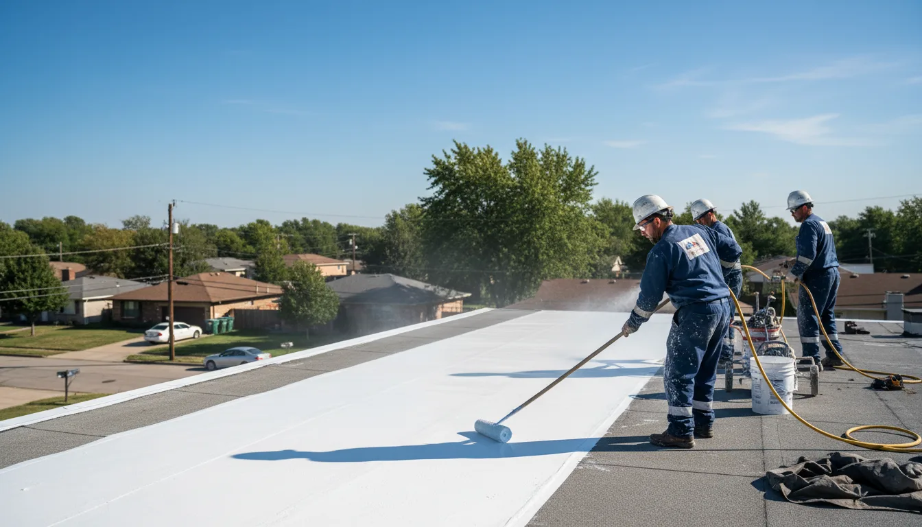 Commercial roof coating in Collinsville, IL near me